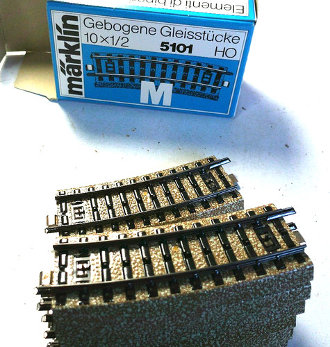 Gebogenes gleis m - 10,